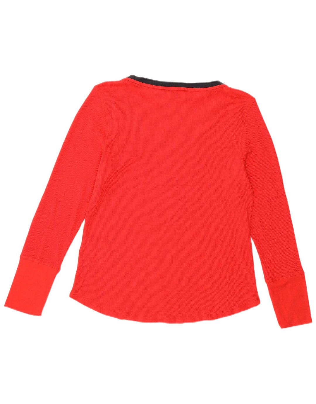 TOMMY HILFIGER Camiseta de mujer de manga larga UK 46 Grande Algodón rojo