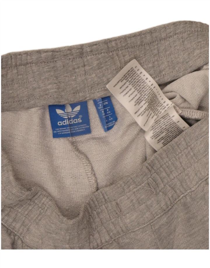 Adidas Pantalones cortos deportivos para mujer UK 12 Algodón gris medio