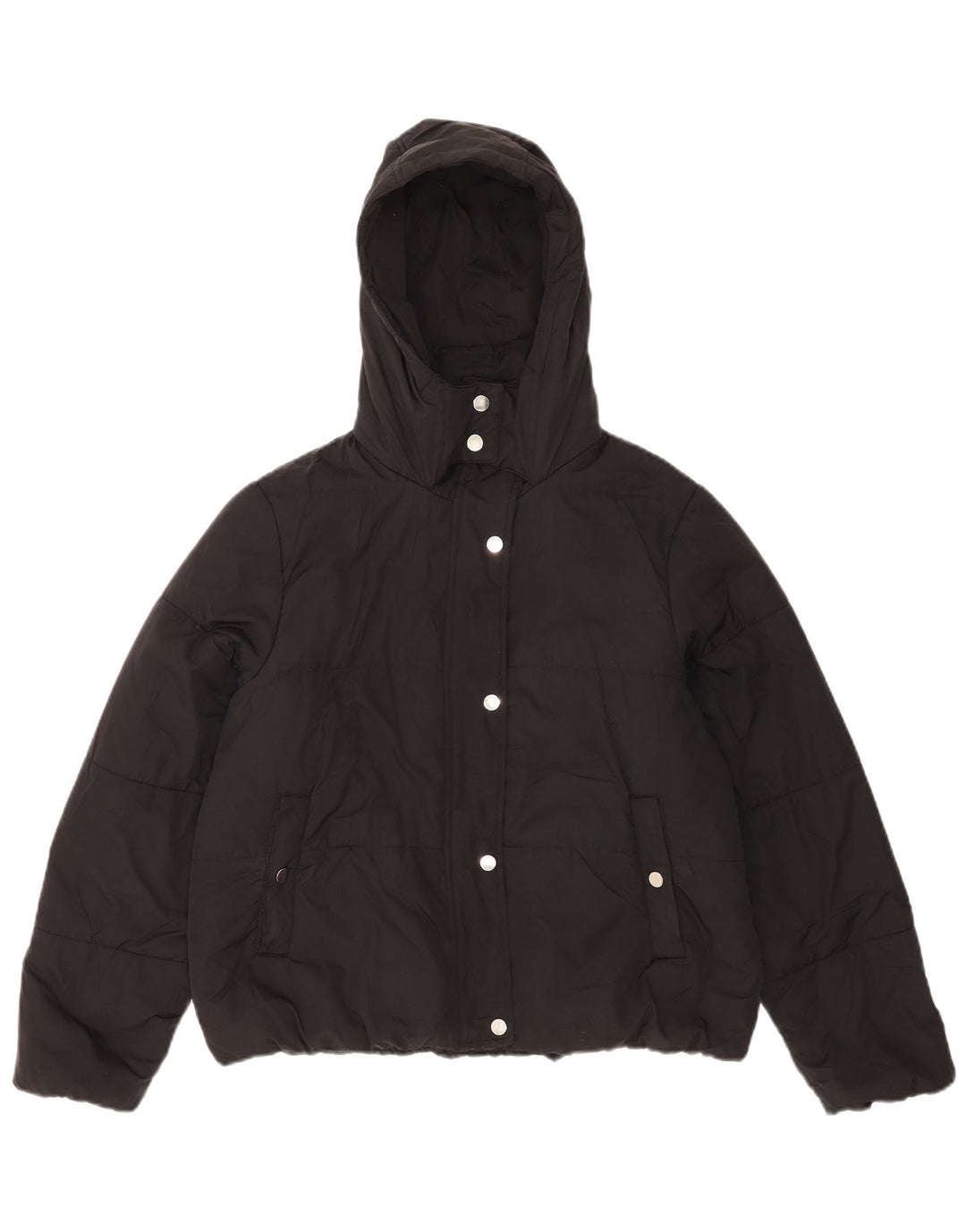 Marks & Spencer Chaqueta Acolchada Extragrande con Capucha para Mujer UK 44 Grande Negro