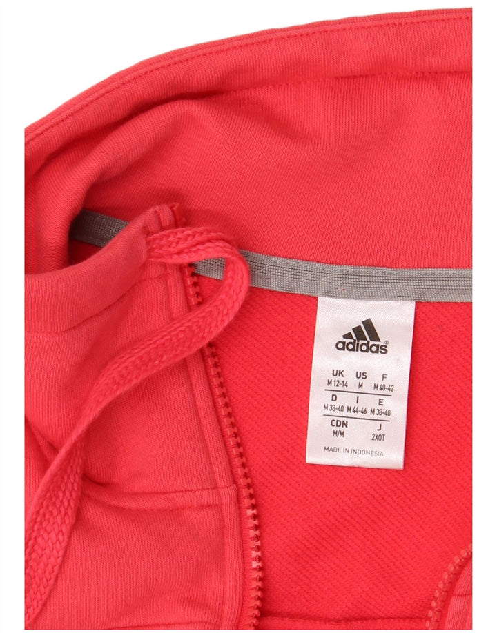 Adidas Mujer Climalite Chándal Top Chaqueta Reino Unido 12/14 Mediano Rosa