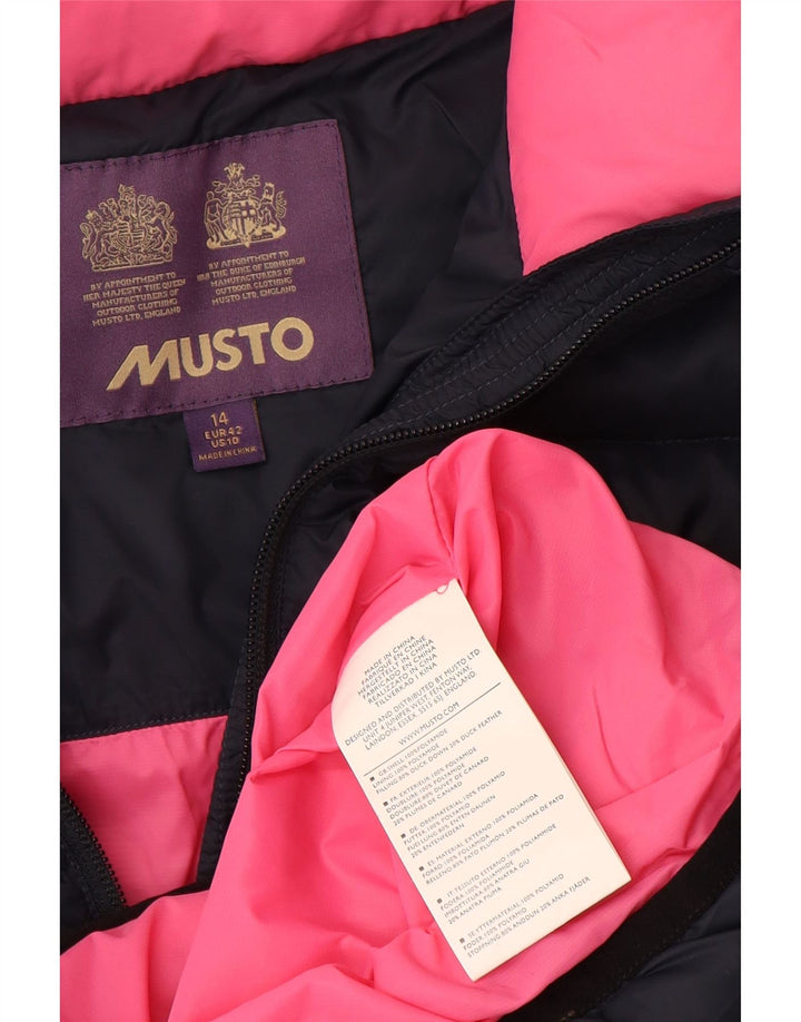 Musto Chaqueta acolchada para mujer UK 44 Large Poliamida azul marino