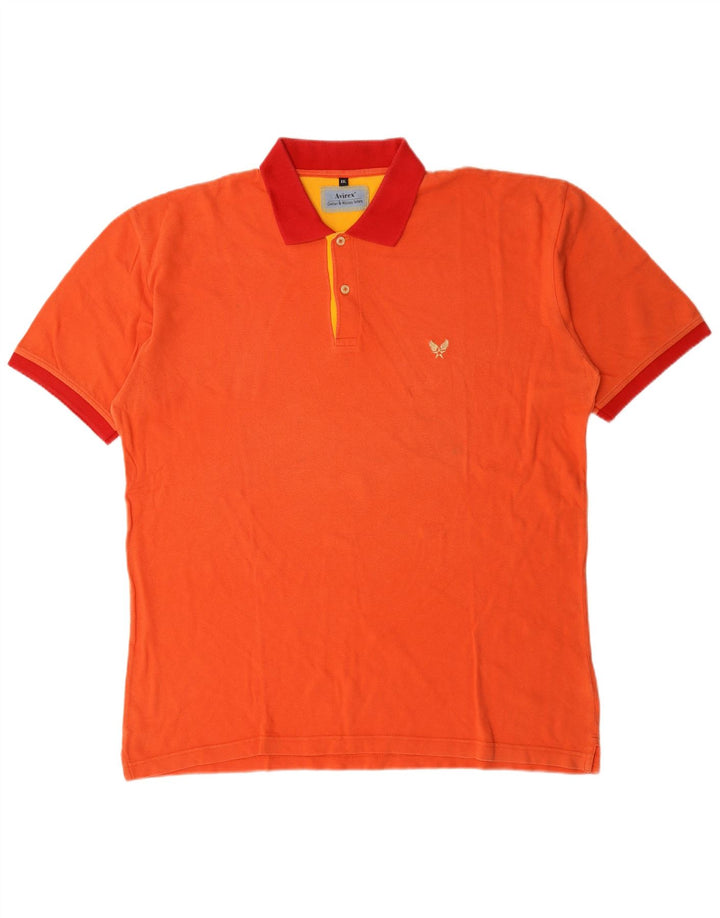 Avirex Polo Hombre 2XL Naranja Algodón