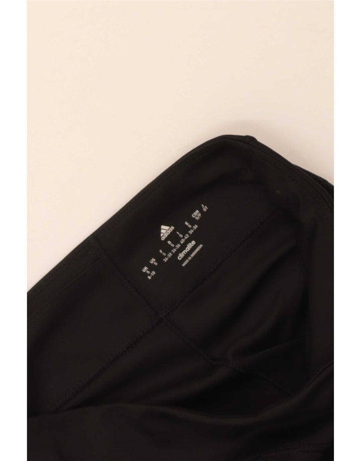 Adidas Mujer Climalite Capri Leggings Reino Unido 8/10 Pequeño Negro