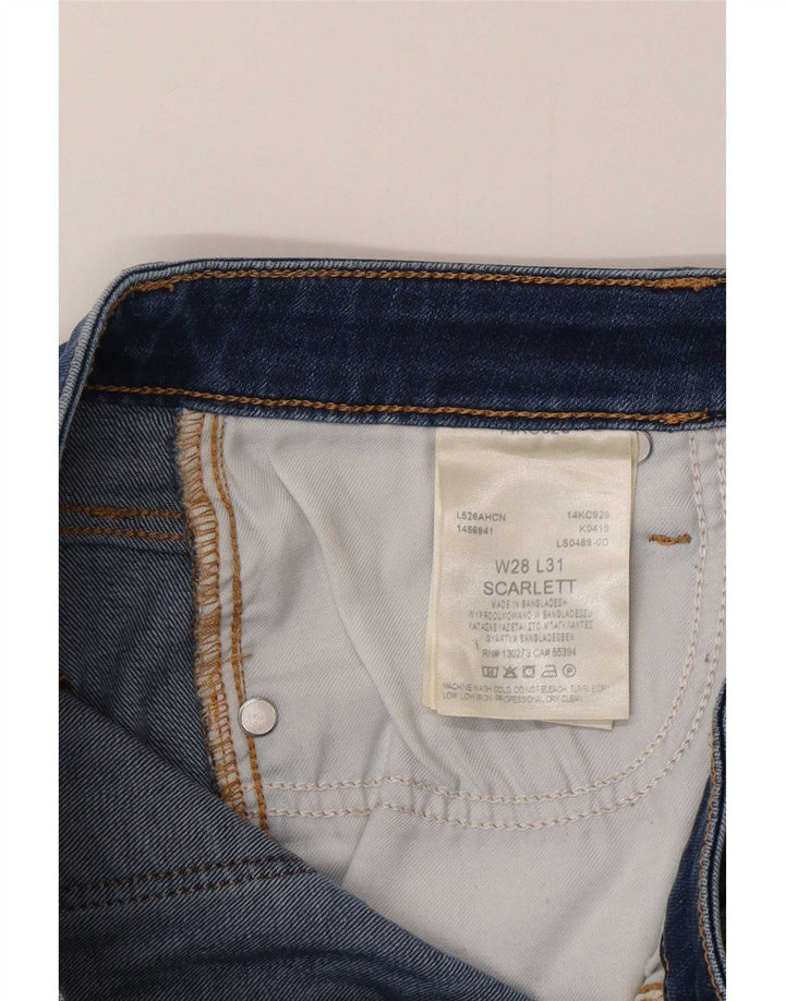 Jeans Ajustados Lee Mujer W28 L28 Algodón Azul