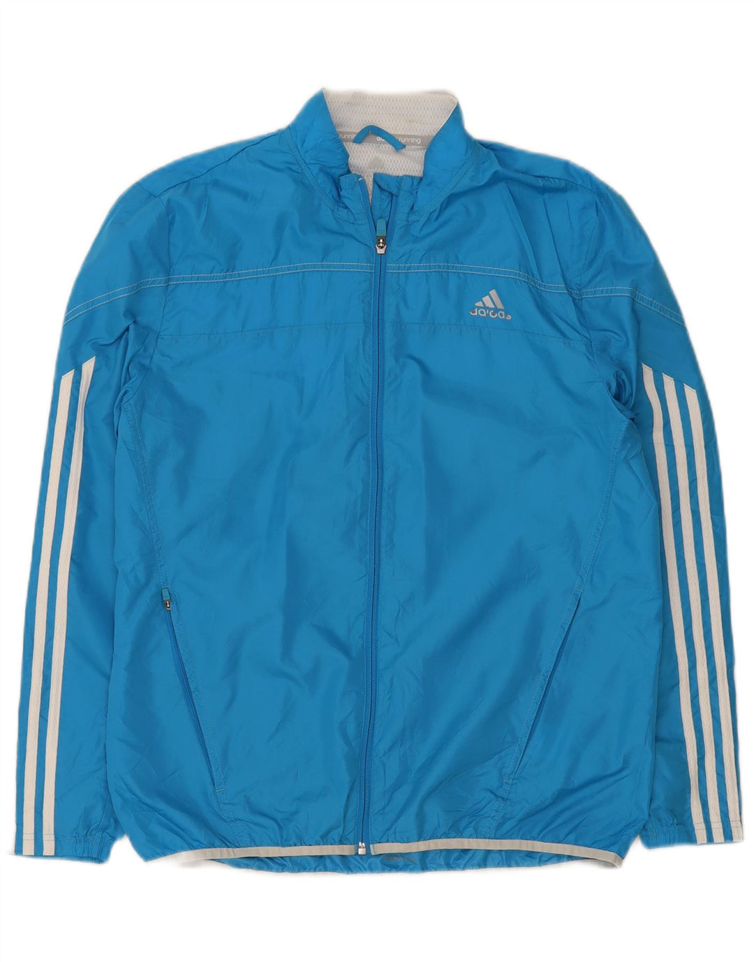 Adidas Hombre Chándal Top Chaqueta Azul Medio Poliéster