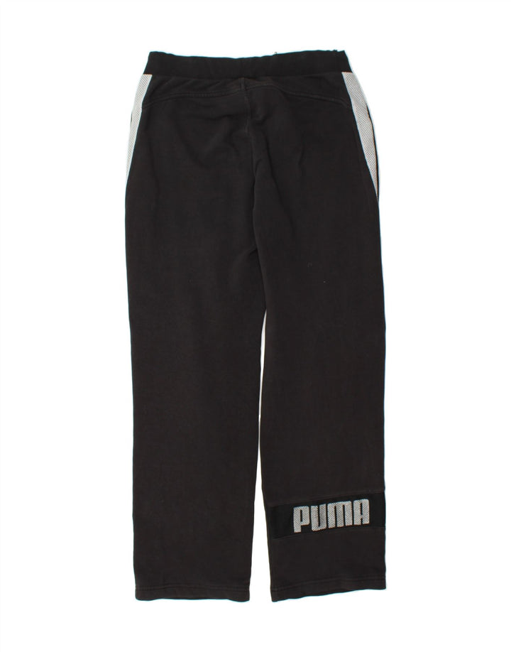 PUMA Mens Graphic Tracksuit Trousers Medium Black Vintage Puma and Second-Hand Puma from Messina Hembry 