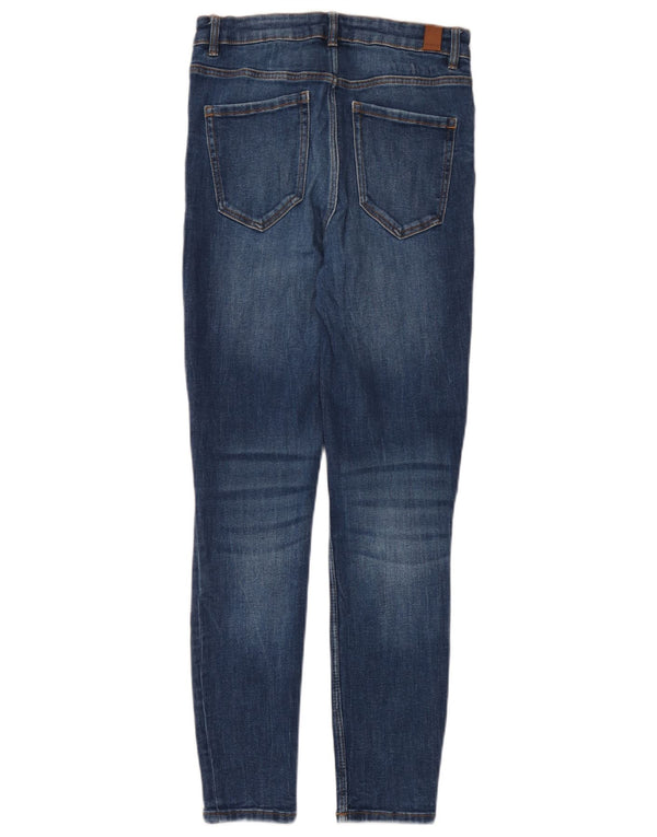 Zara Vaqueros pitillo desgastados para mujer EU 36 XS W26 L28 Azul