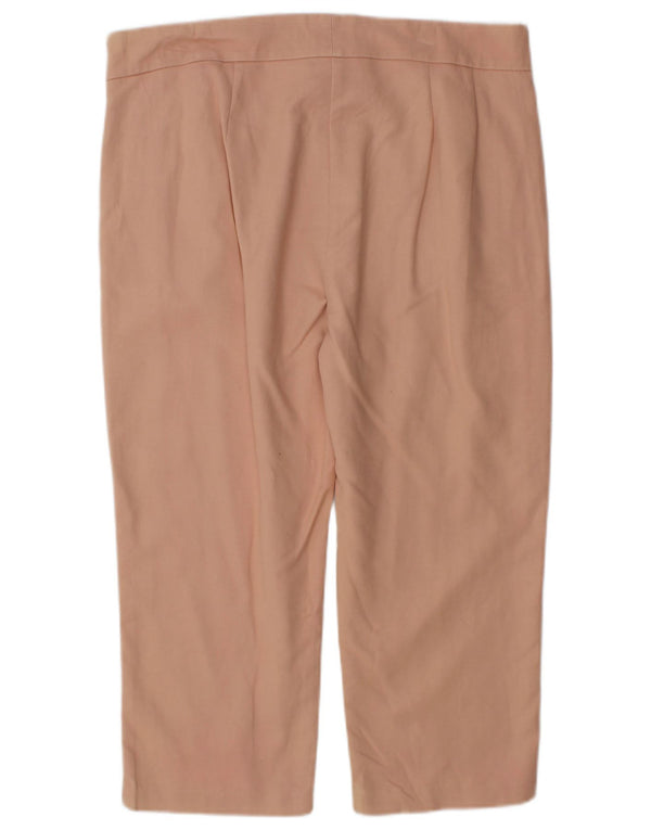 Marks & Spencer Pantalones chinos rectos para mujer UK 40 Large W34 L21 Rosa
