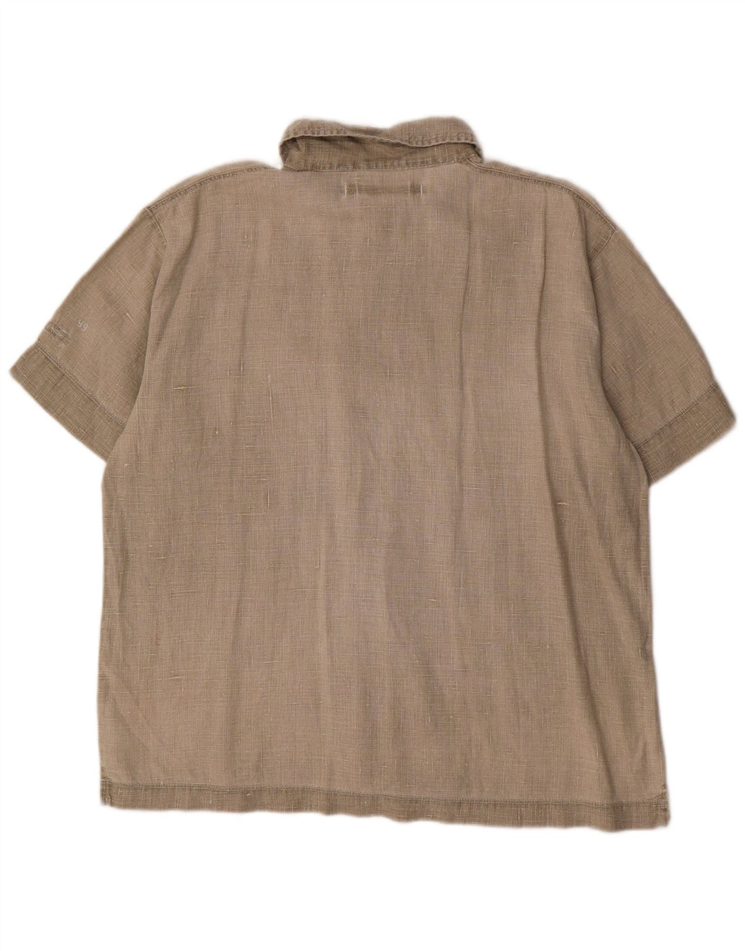 Replay Camisa tipo jersey de manga corta para hombre XL Beige Linen