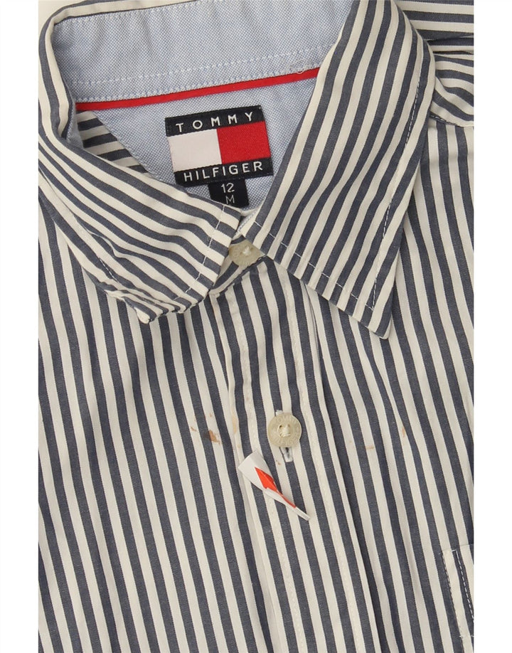Tommy Hilfiger Camisa Niño 11-12 Años Algodón Rayas Azul Medio