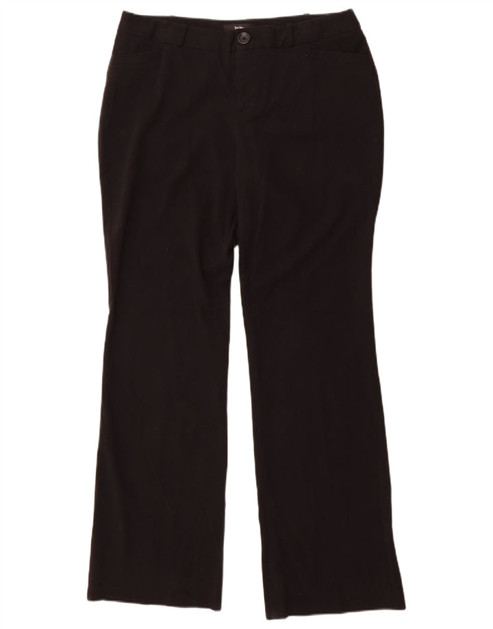 Mossimo Pantalones casuales con corte de bota para mujer US 10 Large W34 L32 Poliéster negro