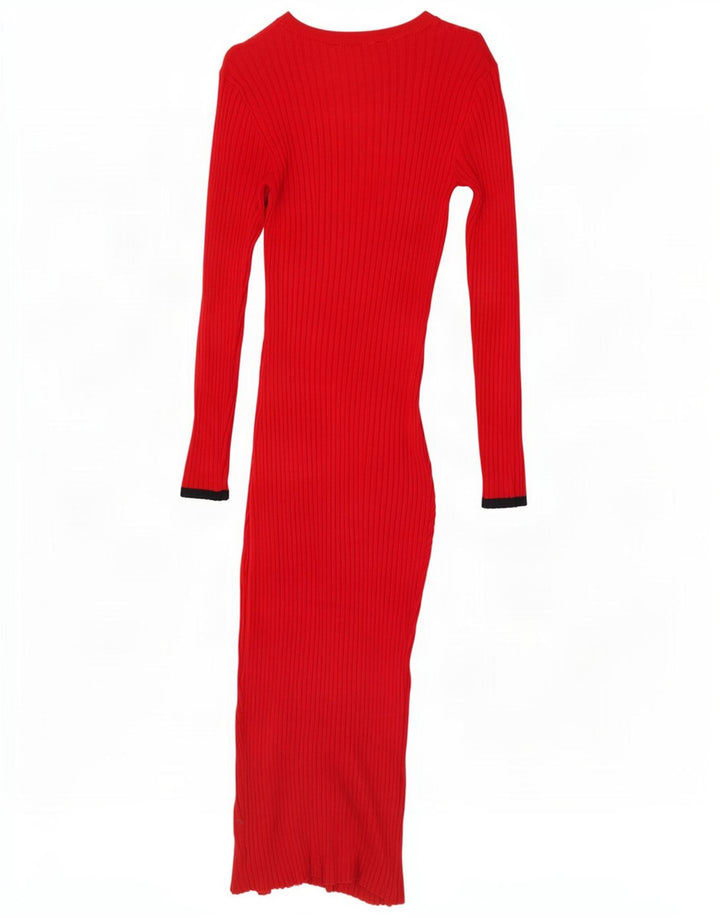 Vestido tipo jersey maxi para mujer Oasis UK 8 Small Rojo