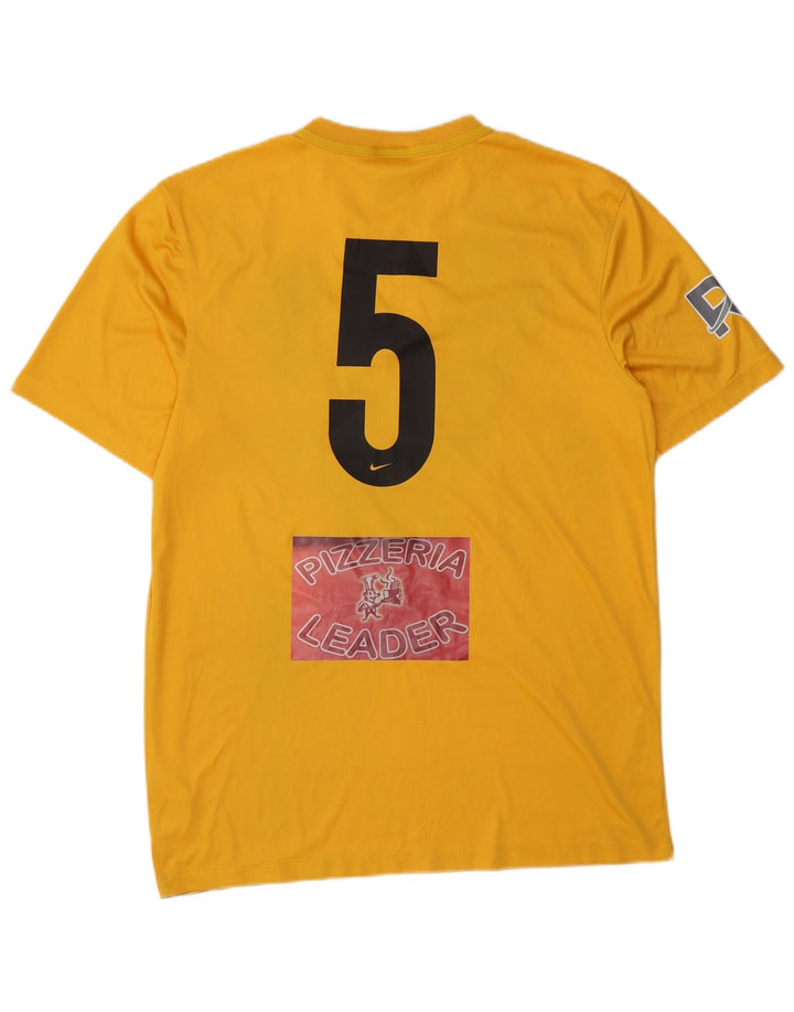 Camiseta Nike Dri Fit Graphic para hombre Poliéster color block amarillo medio