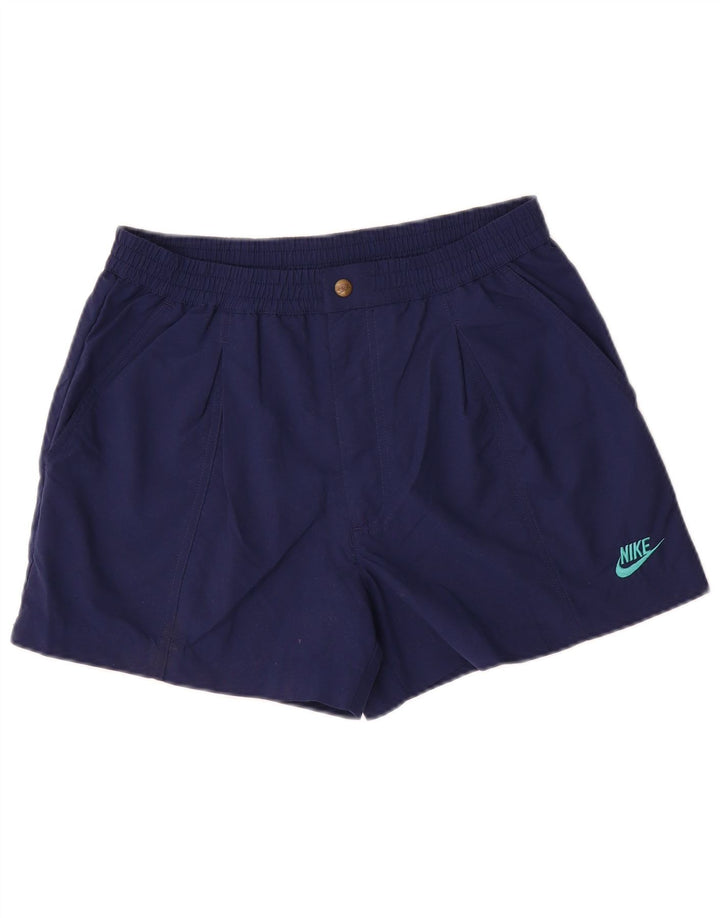 Pantalones cortos chinos Nike para hombre medianos W32 poliéster azul marino