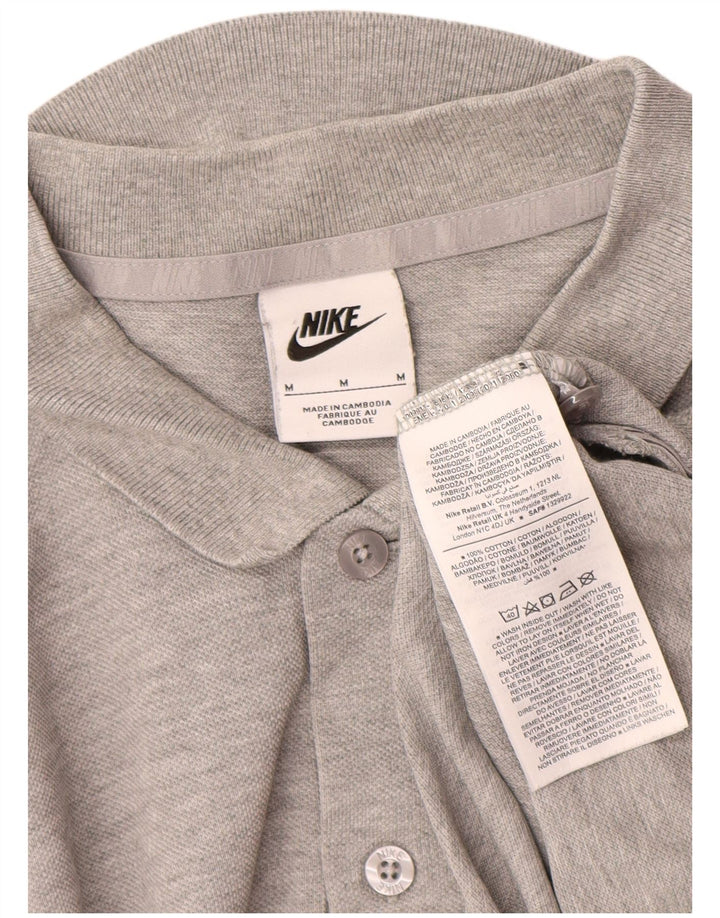 Polo Nike Hombre De Algodón Moteado Gris Medio