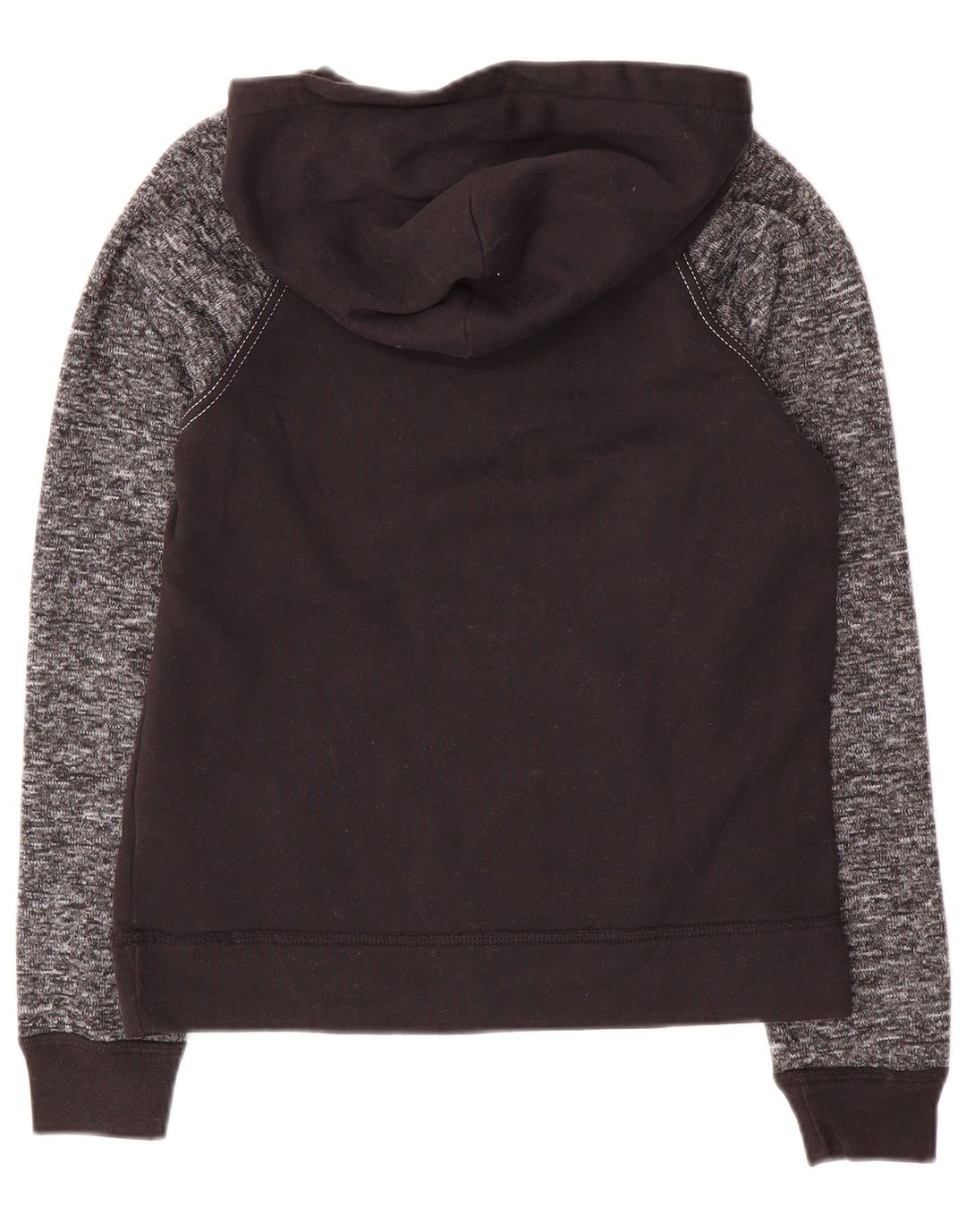 ABERCROMBIE & FITCH Jersey con capucha para niños 13-14 años Poliéster moteado negro