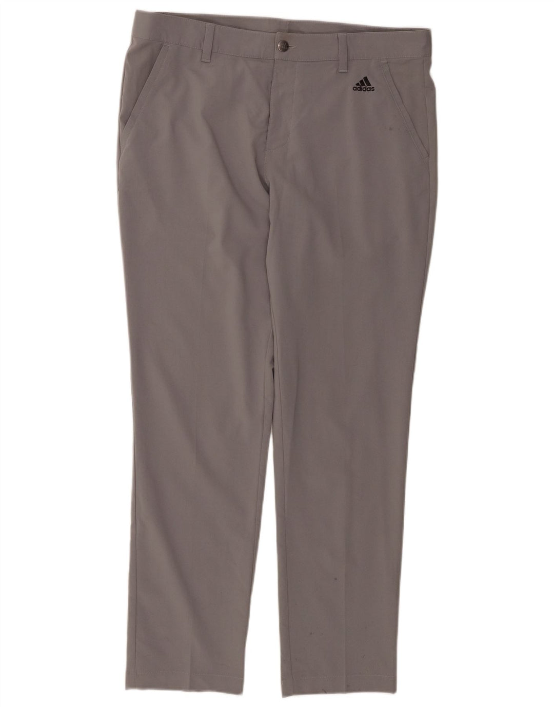 ADIDAS Pantalón chino ajustado para hombre W34 L30 Algodón gris