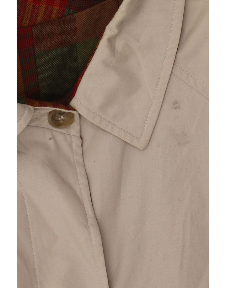 Vintage mujer abrigo Reino Unido 14 gris medio