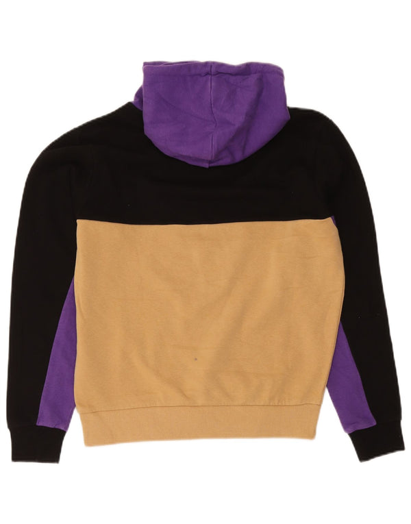 Fila Jersey con capucha extragrande para mujer UK 10 Small Yellow Colourblock Cotton