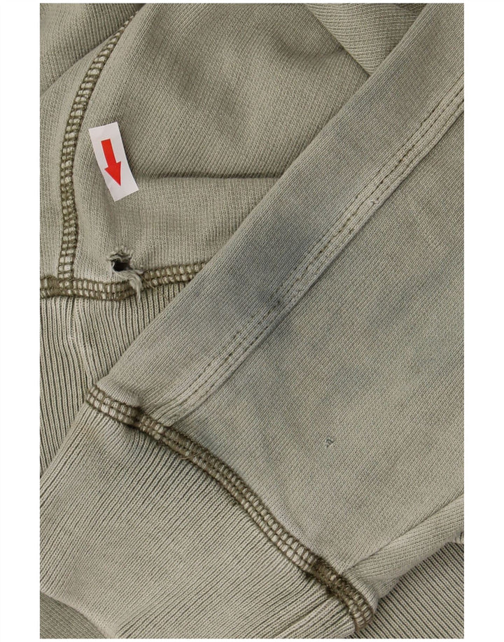 Sudadera con estampado gráfico de hombre Fat Face Jersey de algodón caqui grande