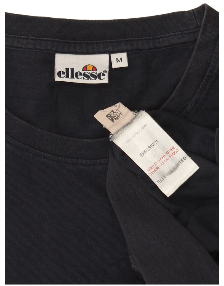 Camiseta Ellesse Hombre Top Medium Azul Marino Rayas Algodón