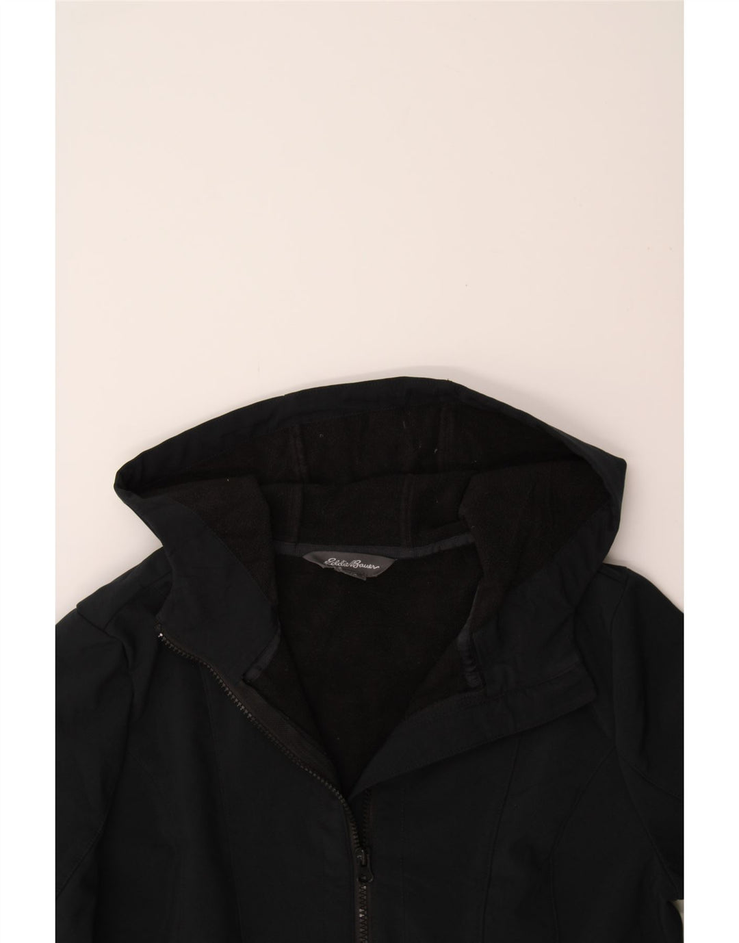 EDDIE BAUER Womens Hooded Windbreaker Jacket UK 10 Small Black Polyester Vintage Eddie Bauer and Second-Hand Eddie Bauer from Messina Hembry 