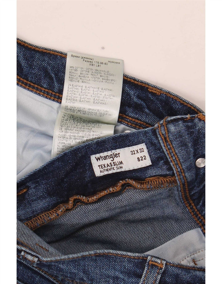 Vaqueros Wrangler Texas Slim para hombre W32 L32 Algodón azul