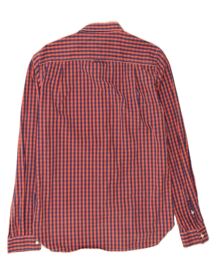 SUPERDRY Mens Shirt Small Red Check Cotton Vintage Superdry and Second-Hand Superdry from Messina Hembry 