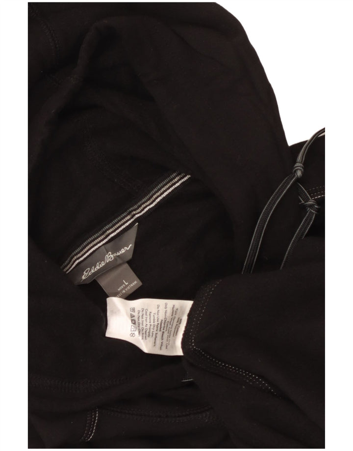 Eddie Bauer - Sudadera con capucha para hombre, talla grande, algodón negro