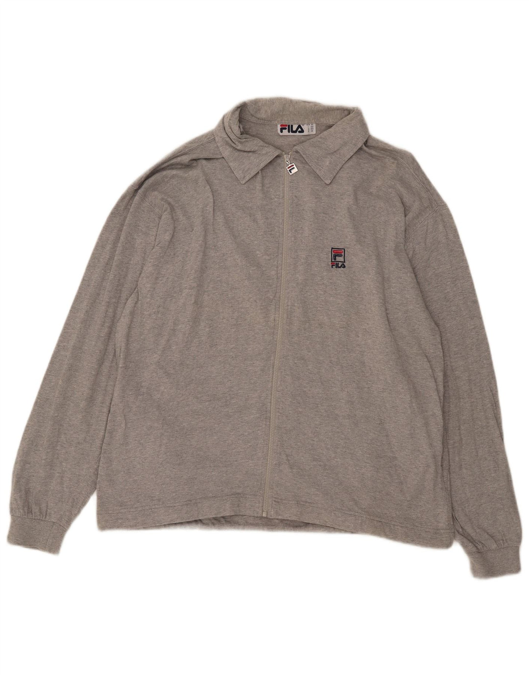Fila Hombre Chándal Top Chaqueta IT 50 Algodón Gris Medio