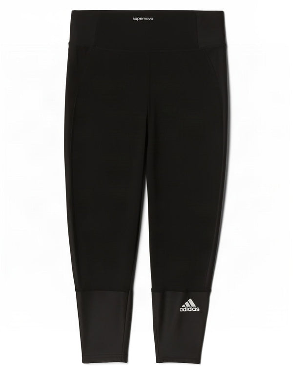 Adidas Mujer Supernova Capri Leggings Reino Unido 4/6 XS Negro