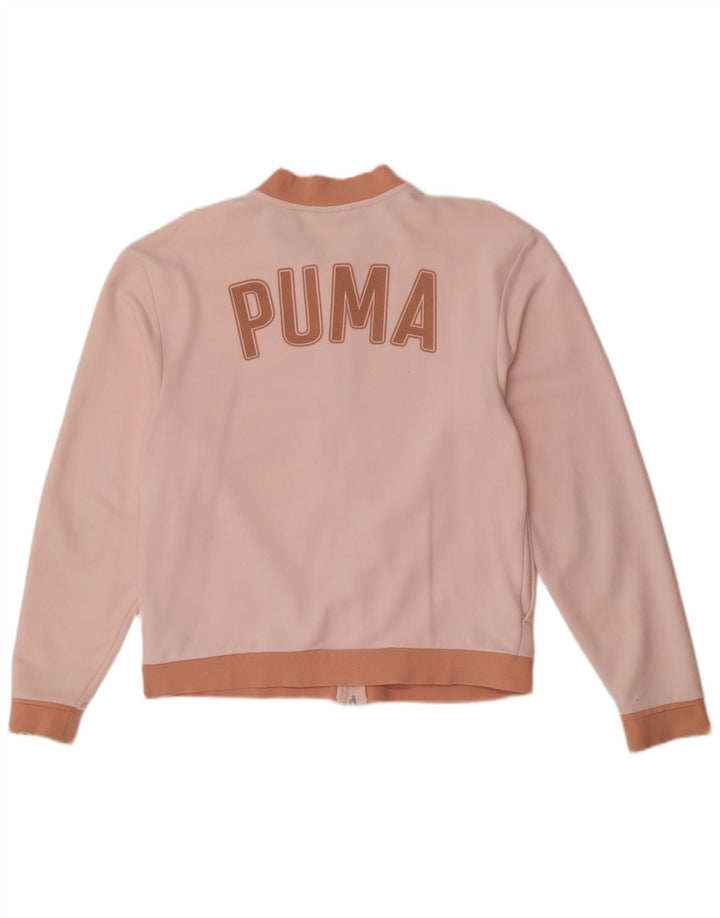 Puma Chaqueta de chándal gráfica para mujer, talla 40, color rosa medio