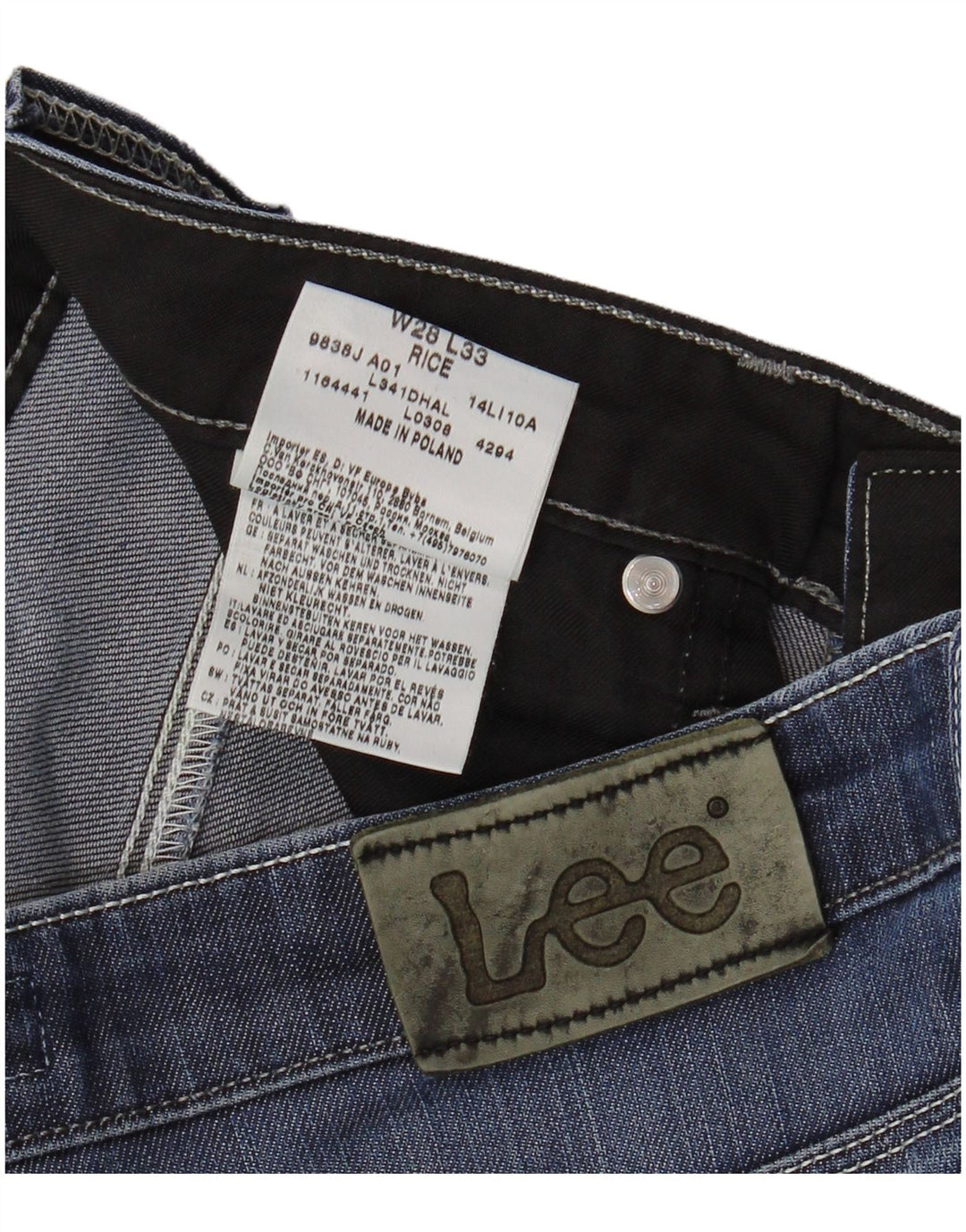 Vaqueros Lee Mujer Rice Bootcut W28 L27 Algodón Azul