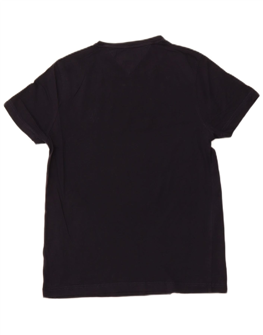 TOMMY HILFIGER Camiseta gráfica para hombre Top pequeño de algodón a rayas negro