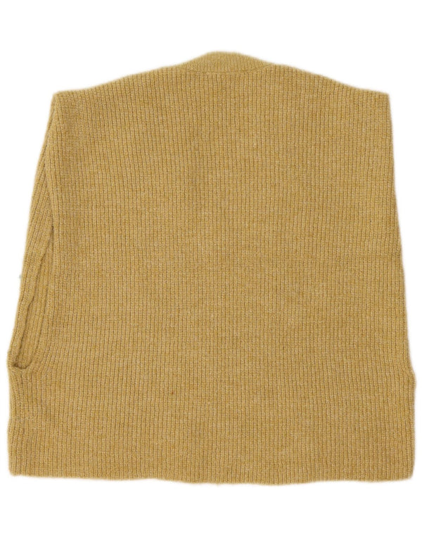 Zara Mujer Chaleco Tank Top UK 10 Small Amarillo Poliéster