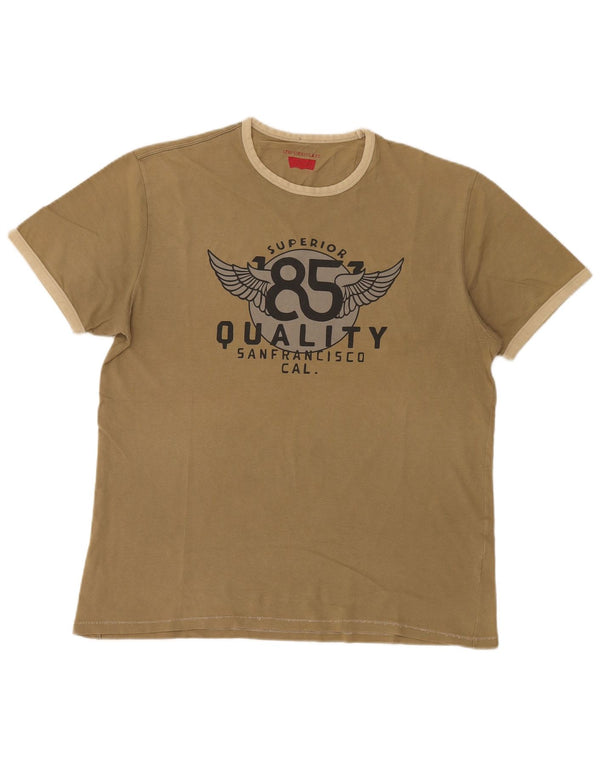 Levi's - Camiseta gráfica para hombre, talla grande, color caqui