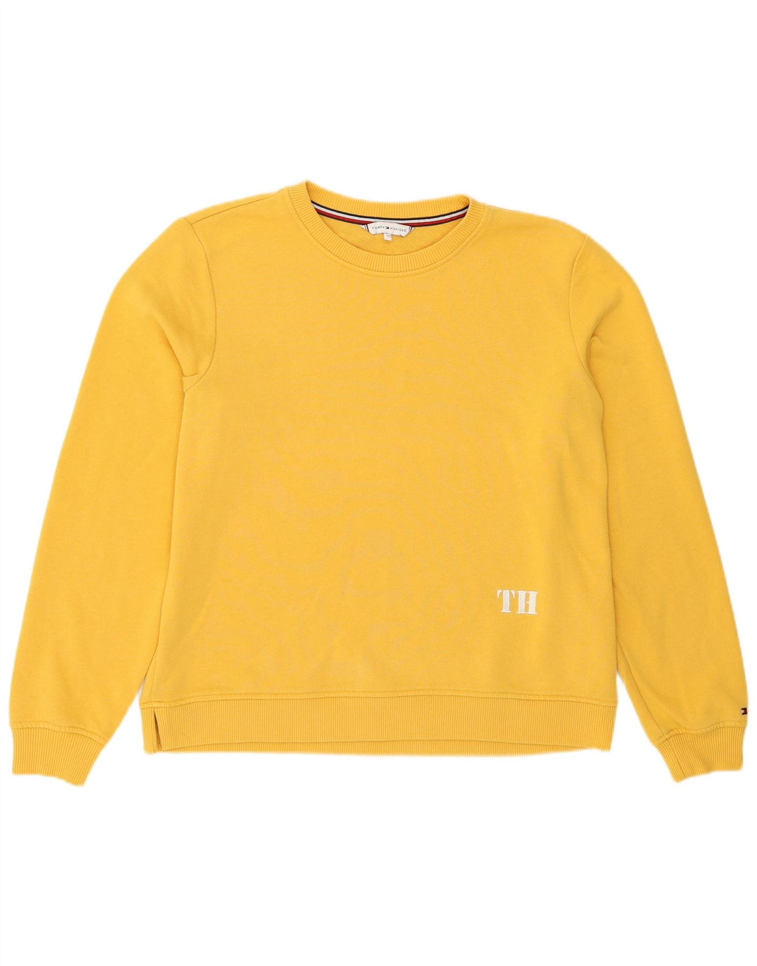 Tommy Hilfiger - Sudadera para mujer, talla 40, color amarillo mediano
