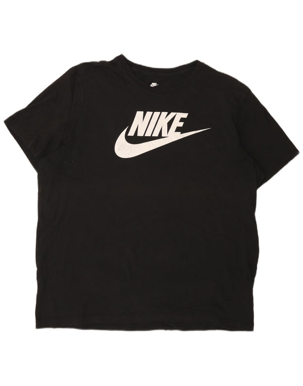 Nike Camiseta gráfica para hombre Top XL Algodón negro
