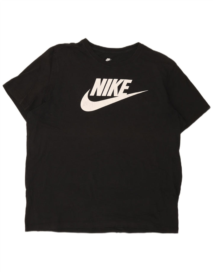Nike Camiseta gráfica para hombre Top XL Algodón negro