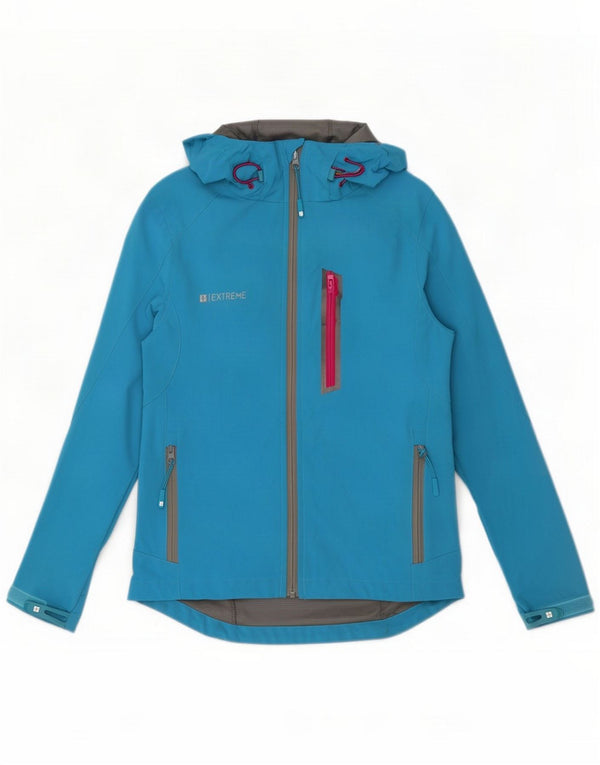 Chaqueta cortavientos con capucha para mujer de Mountain Warehouse UK 8 Small Blue