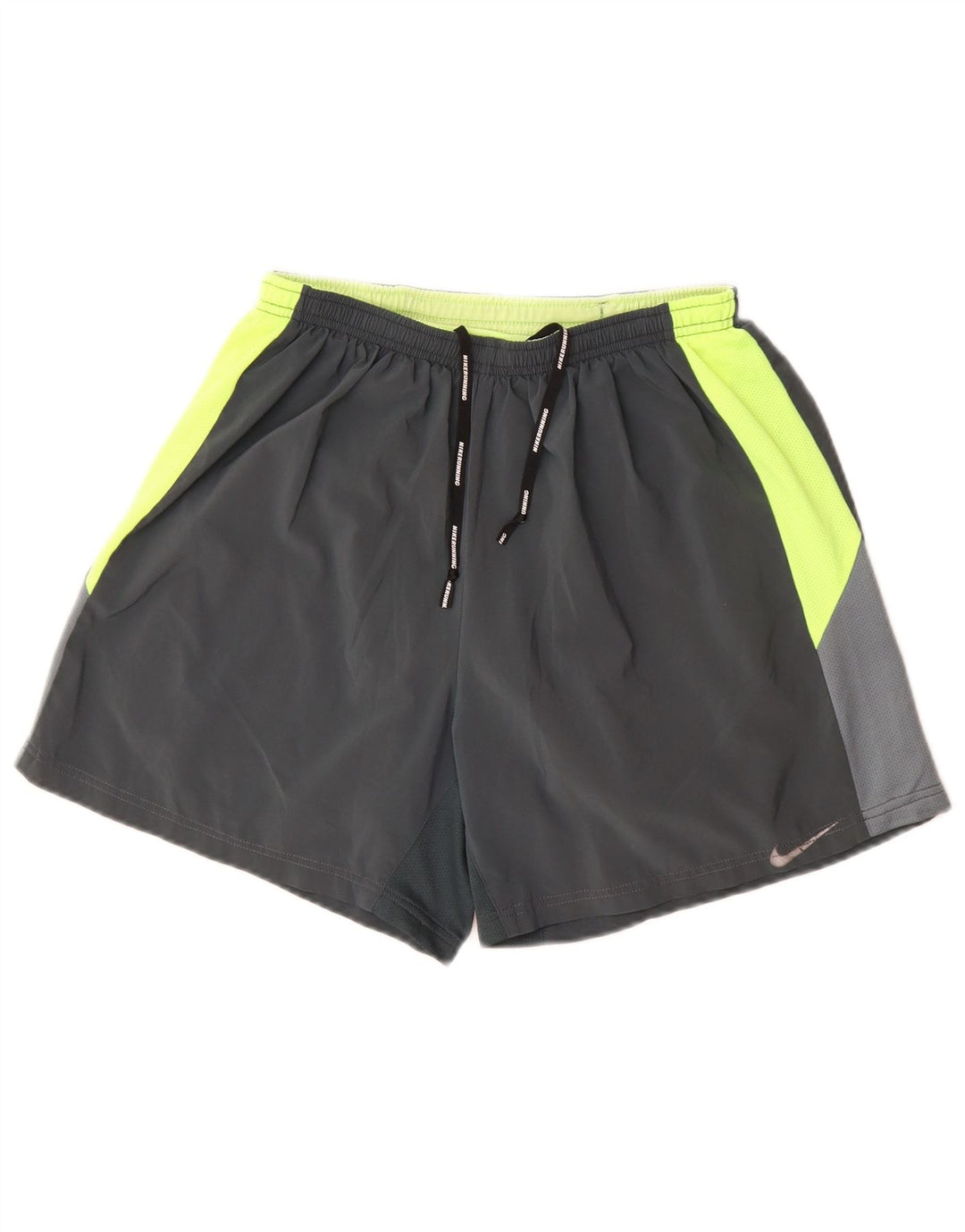 Pantalones cortos deportivos Nike Dri Fit para hombre gris medio color block