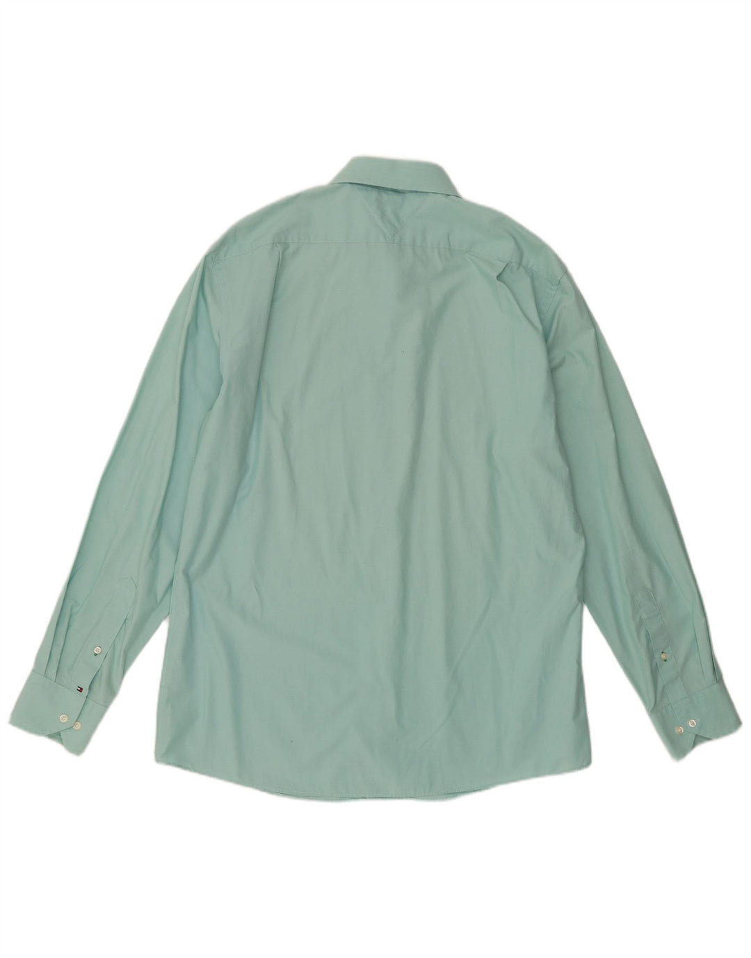 Tommy Hilfiger Camisa para hombre Talla 16 1/2 Grande Algodón verde