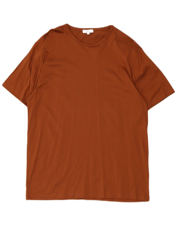 Reiss Camiseta Hombre Top 2XL Algodón Marrón