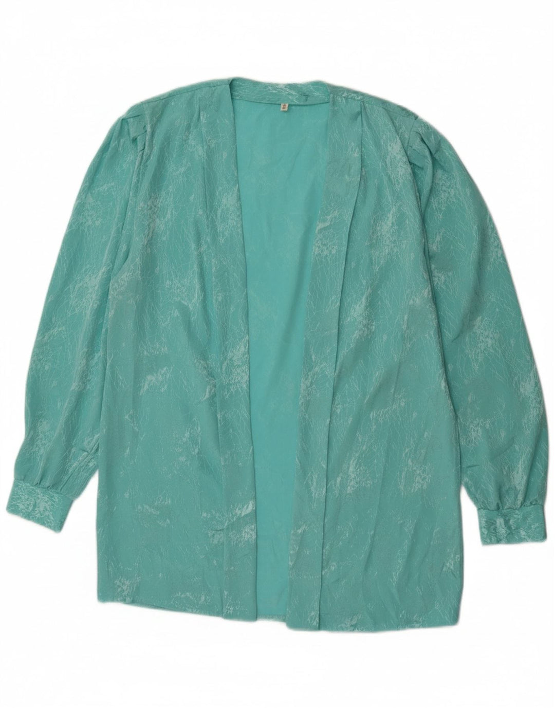 VINTAGE Womens Oversized Cardigan Top EU 36/38 Small Turquoise Vintage Vintage and Second-Hand Vintage from Messina Hembry 