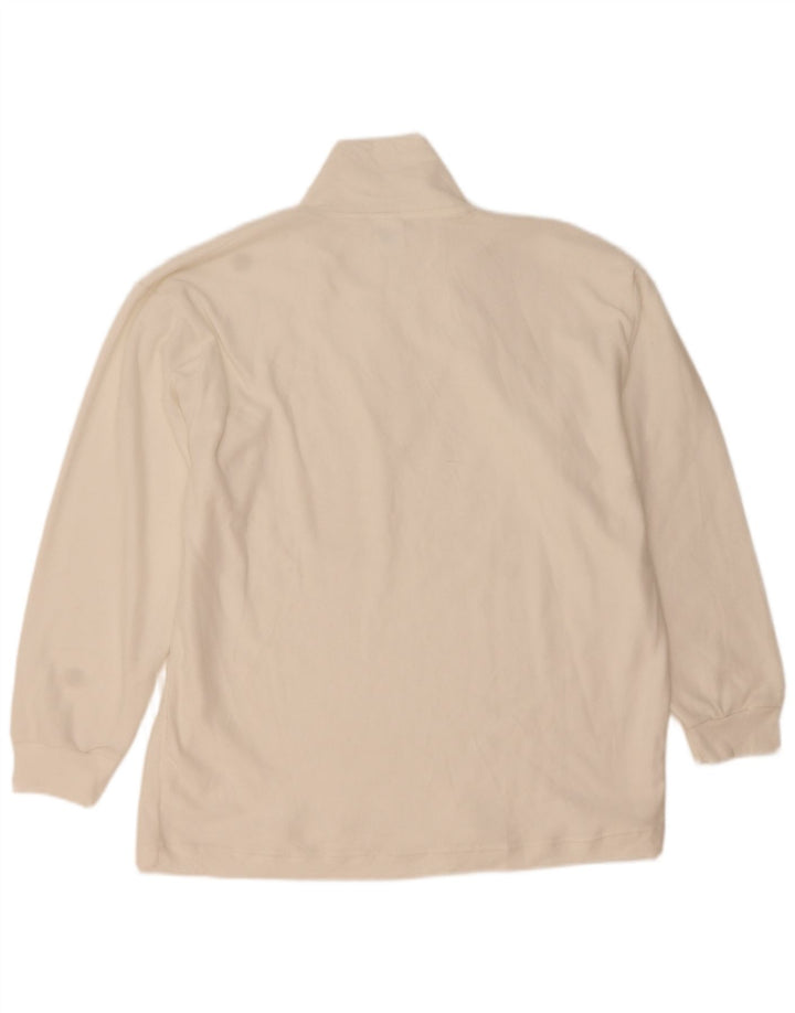 Campagnolo Sudadera Con Cremallera Y Cuello Hombre Jumper XL Blanco Poliéster