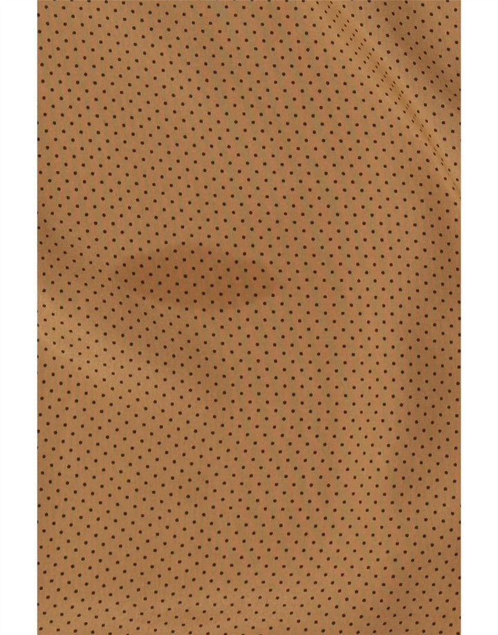 Ravens Camisa extragrande para mujer UK 10 Small Marrón Spotted Poliéster