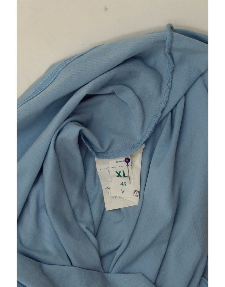 Sergio Tacchini Top Mujer Manga Larga IT 48 XL Poliamida Azul