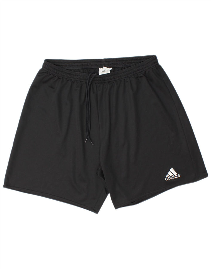 Adidas - Pantalones cortos deportivos para hombre, talla grande, poliéster negro
