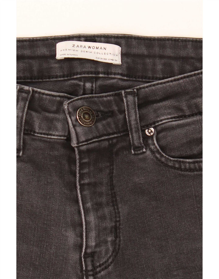 Zara Vaqueros Acampanados Mujer EU 34 2XS W24 L31 Gris