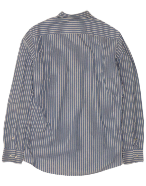 Camisa Massimo Dutti Hombre Algodón Rayas Azul Medio